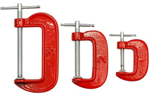 Schraubzwinge 3er set mini - set,